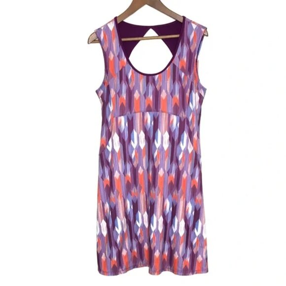 Prana Calico Activewear Dress - Picture 1 of 8